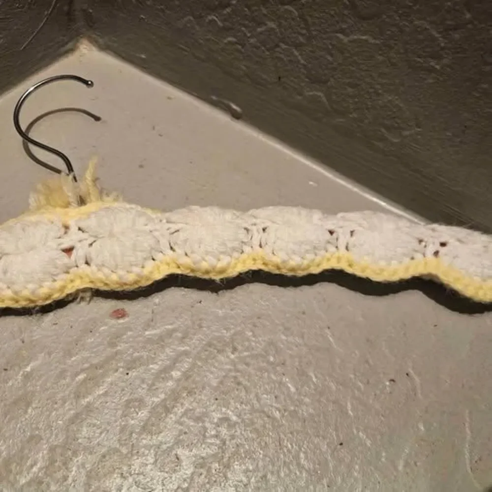 Vintage Crocheted Clothes Hanger